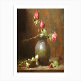 Still Life With Roses 1 Art Print