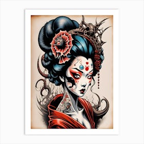 Geisha Art Print