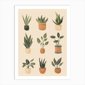 Potted Plants 8 Art Print
