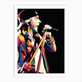 Axl Rose Pop Art Art Print