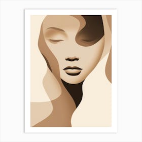 Abstract Portrait Of A Woman 14 Art Print