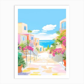 San Vito Lo Capo, Italy Colourful View 1 Art Print