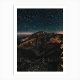 Night In The Mountains Art Print