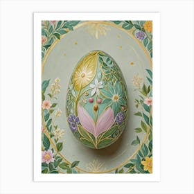 Delicate Decorated Easter Egg Art Print