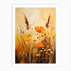 Sunflowers In The Meadow Art Print