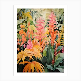 Tropical Plant Painting Cast Iron Plant 2 Art Print