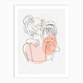 Mother And Child Mothers day 3 Art Print