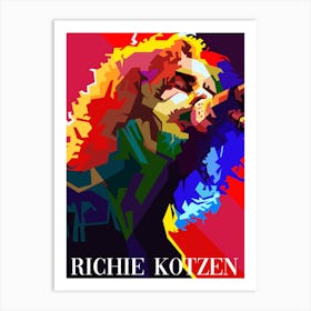 Ritchie Kotzen Guitarist Singer Pop Art Art Print