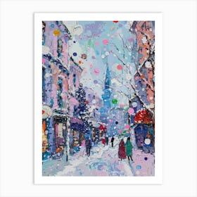 Christmas In Paris Art Print