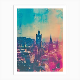 Edinburgh Retro Photo Inspired 2 Art Print