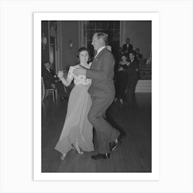 Couple Dancing The Schottische At A Dance During The San Angelo Fat Stock Show, San Angelo, Texas By Russell Lee Art Print