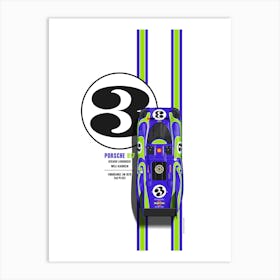 Porsche 917 Hippie Car No. 3 Art Print