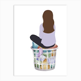 Art print, wallart, laundry basket..214 Art Print