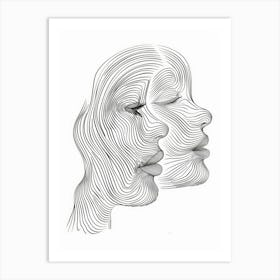 Line Art Intricate Simplicity 1 Art Print