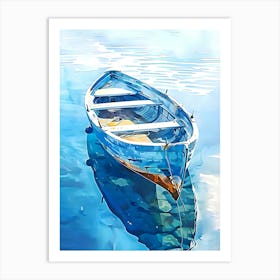 Boat on the sea 1 Art Print