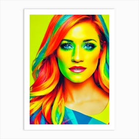 Brittany Snow Colourful Pop Movies Art Movies Art Print