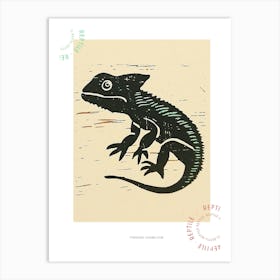 Parsons Chameleon Block Print Poster Art Print