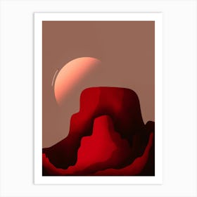 The Distant Moon Art Print