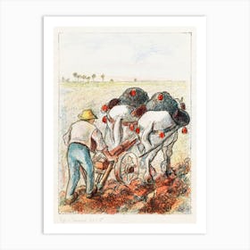 The Plow (1901), Camille Pissarro Art Print