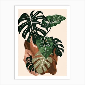 Monstera Leaves 11 Art Print