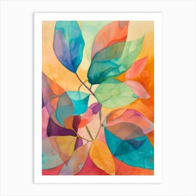 Colorful Leaves 2 Art Print