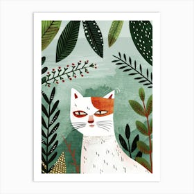 Cat In The Forest 6 Art Print