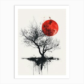 Red Moon 1 Art Print