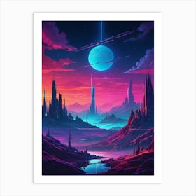 Sci-Fi Painting Art Print