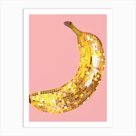 Golden Banana Art Print