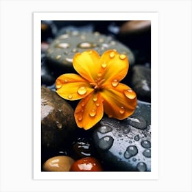 Flower In Water Art Print