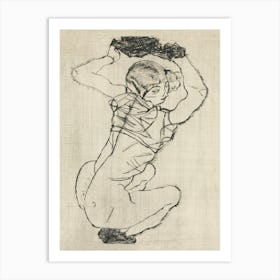 Naked Lady; Squatting Woman (1914), Egon Schiele Art Print