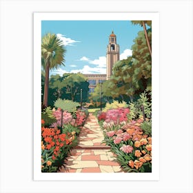 Bok Tower Gardens Usa  Illustration 2  Art Print