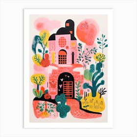 A House In Cape Town, Abstract Risograph Style 4 Art Print