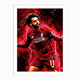 moh salah Liverpool Player Art Print