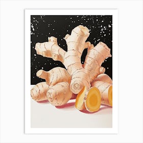 Art Deco Ginger Still Life 1 Art Print