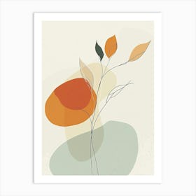 Abstract Leaves 4 Art Print