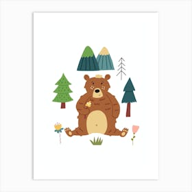 Cute Animal Bear Art Print