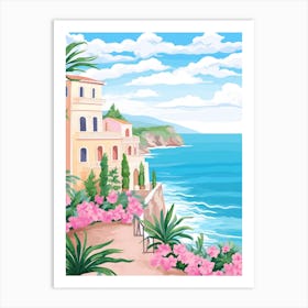 Tropea, Italy Colourful View 3 Art Print