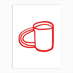 Red Mug 1 Art Print