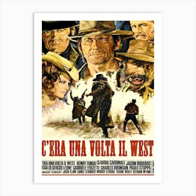 Movie Poster, Western, Once Upon Time In A West Art Print
