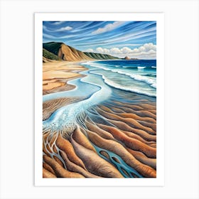 Sand And Surf Art Print