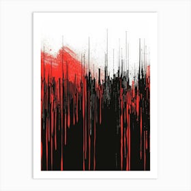 Dripping Blood Canvas Print Art Print