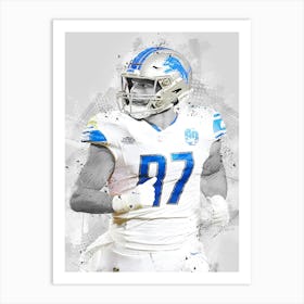 Sam Laporta Detroit Lions Art Print