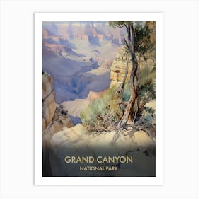 Grand Canyon National Park Watercolour 4 Art Print