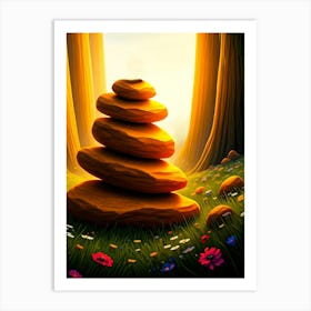 Rocks In The Forest Art Print