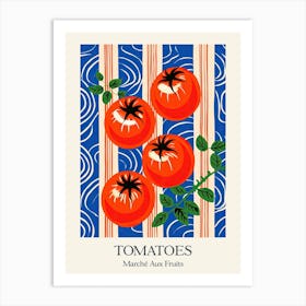 Marche Aux Fruits Tomatoes Fruit Summer Illustration 1 Art Print