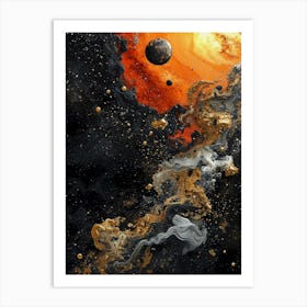 Abstract universe Art Print