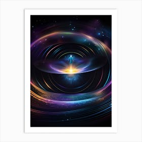 Abstract Spiral Galaxy Art Print