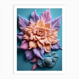 Pastel Flowers Art Print