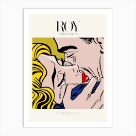 Kiss V Poster |Roy Lichtenstein 1964 Art Print